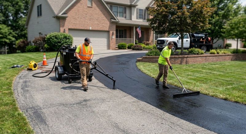 Blacktop Driveway Sealing in Columbus, OH